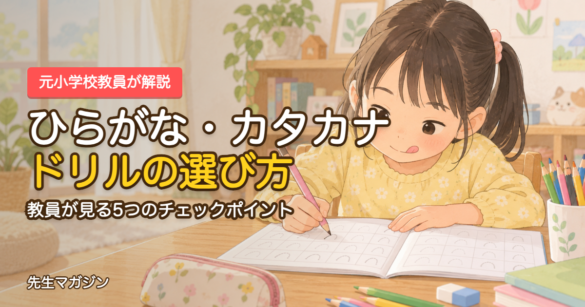 ひらがな・カタカナドリルの選び方