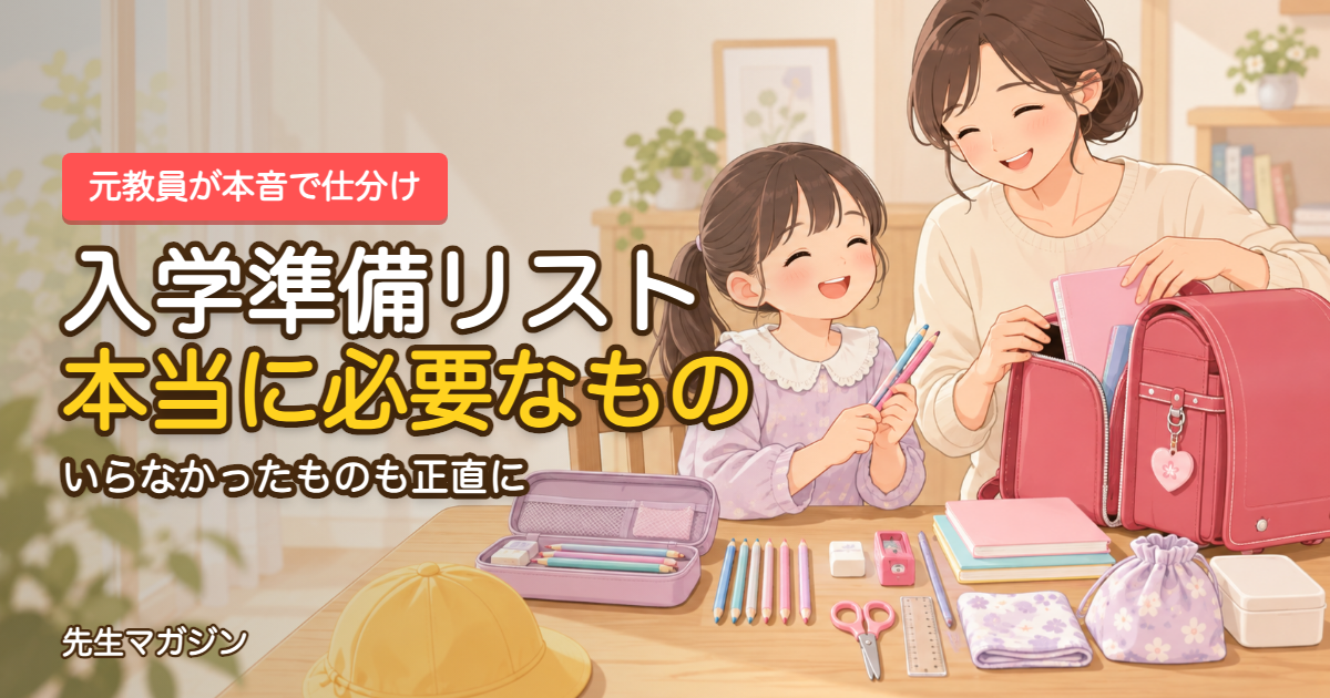 入学準備リストの仕分け