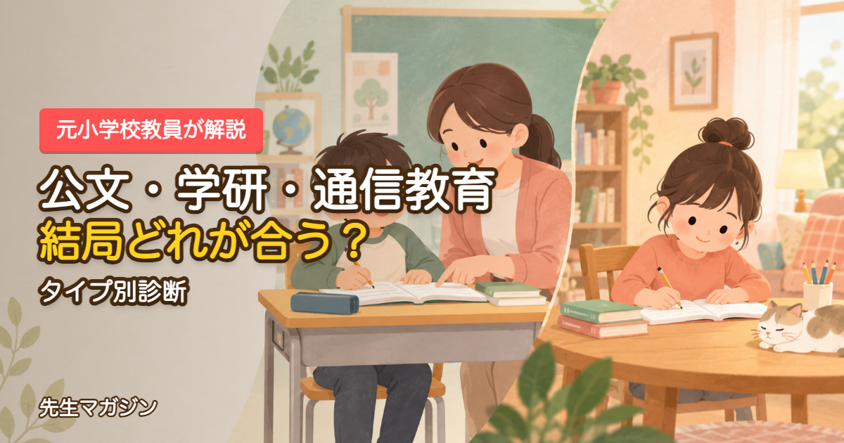 公文・学研・通信教育タイプ別診断